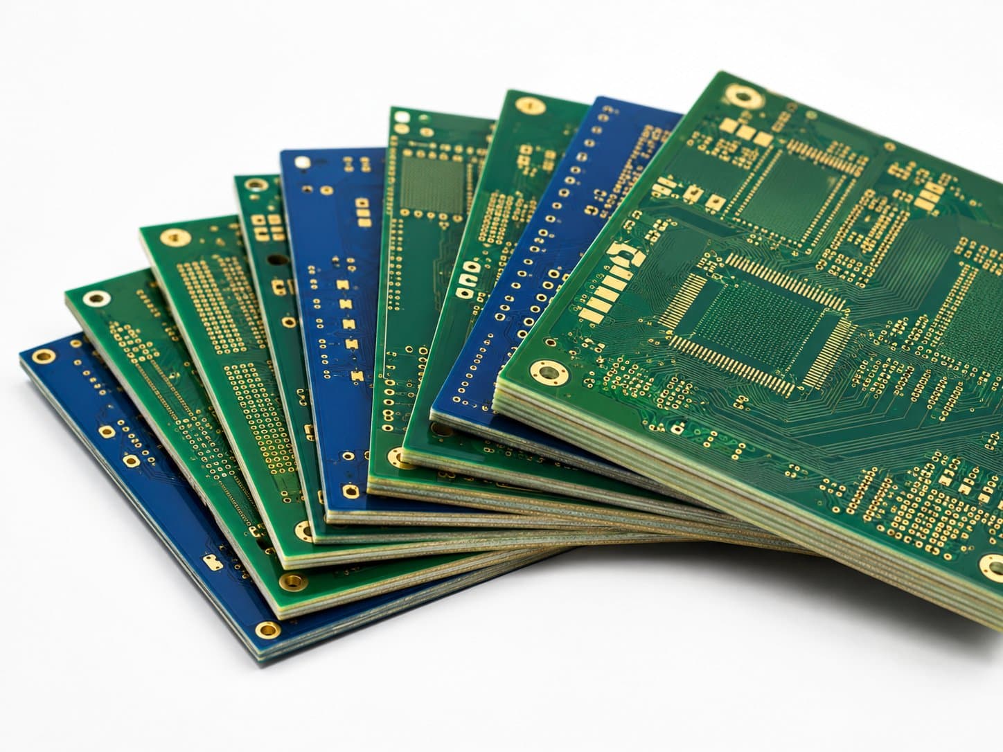From 2-layer prototypes to 30-layer production boards.